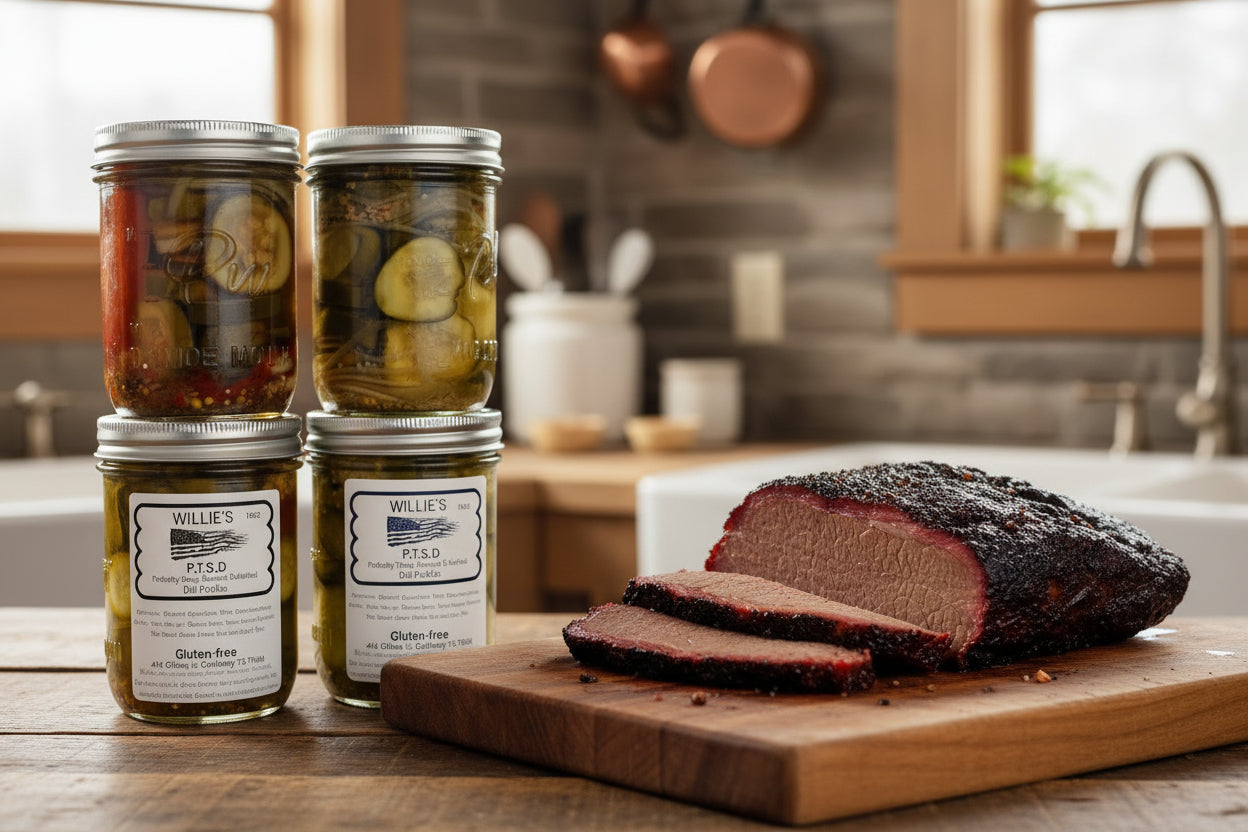 P.T.S.D. (Perfectly Tangy Sweet & Delicious) Pickles
